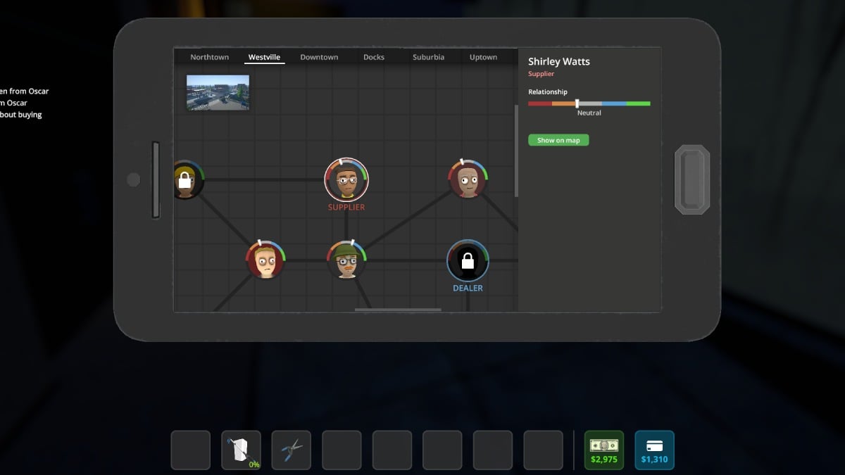 Schedule 1 shirley watts friend tree on phone