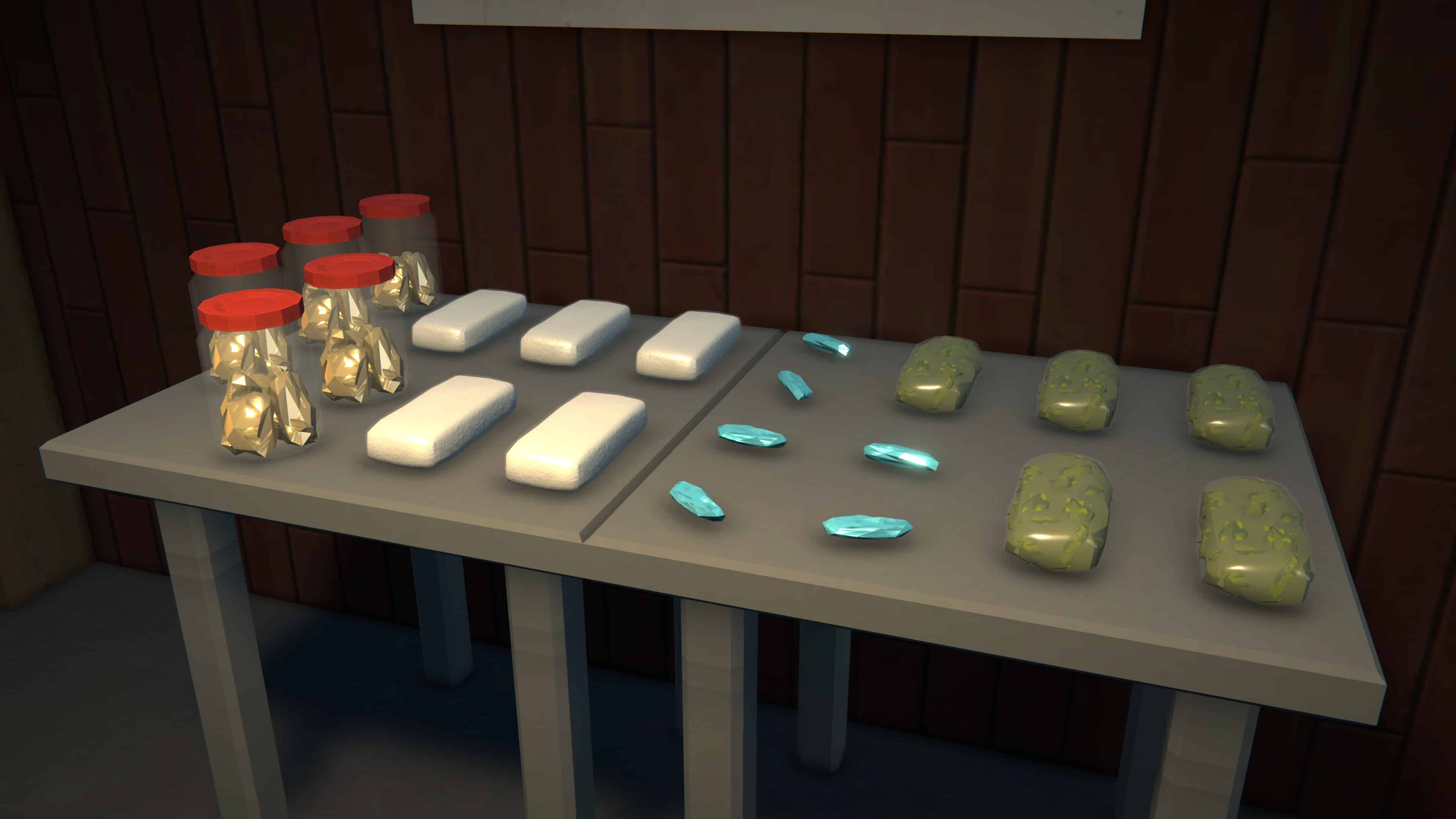 in-game screenshot of a table in Schedule 1.