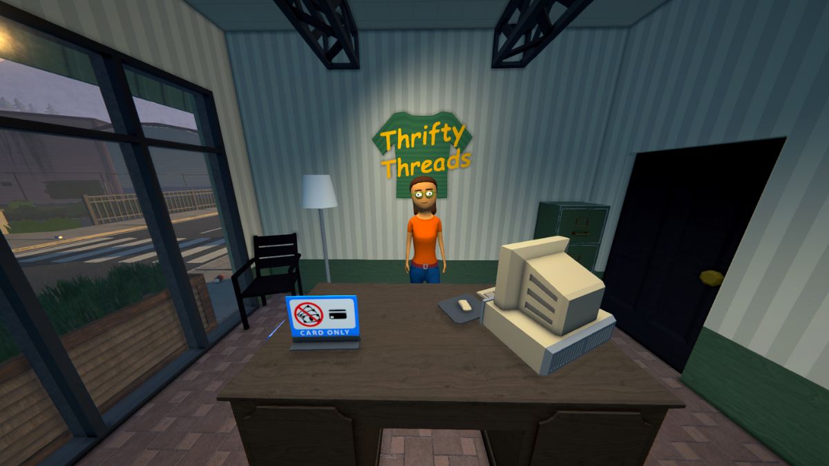 Inside the thrift store in Schedule 1.