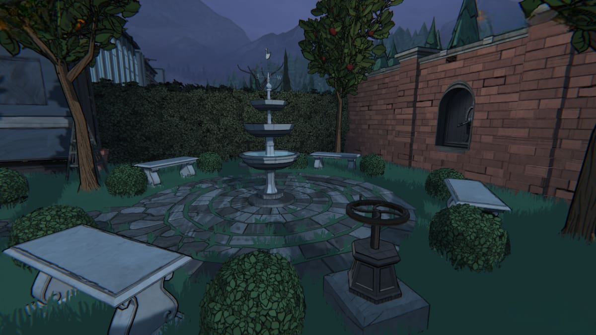 Picture showing the Secret Garden Room in Blue Prince.