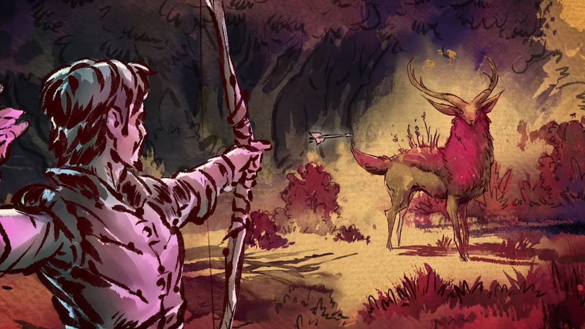 Picture showing a player using a bow in RuneScape Dragonwilds.