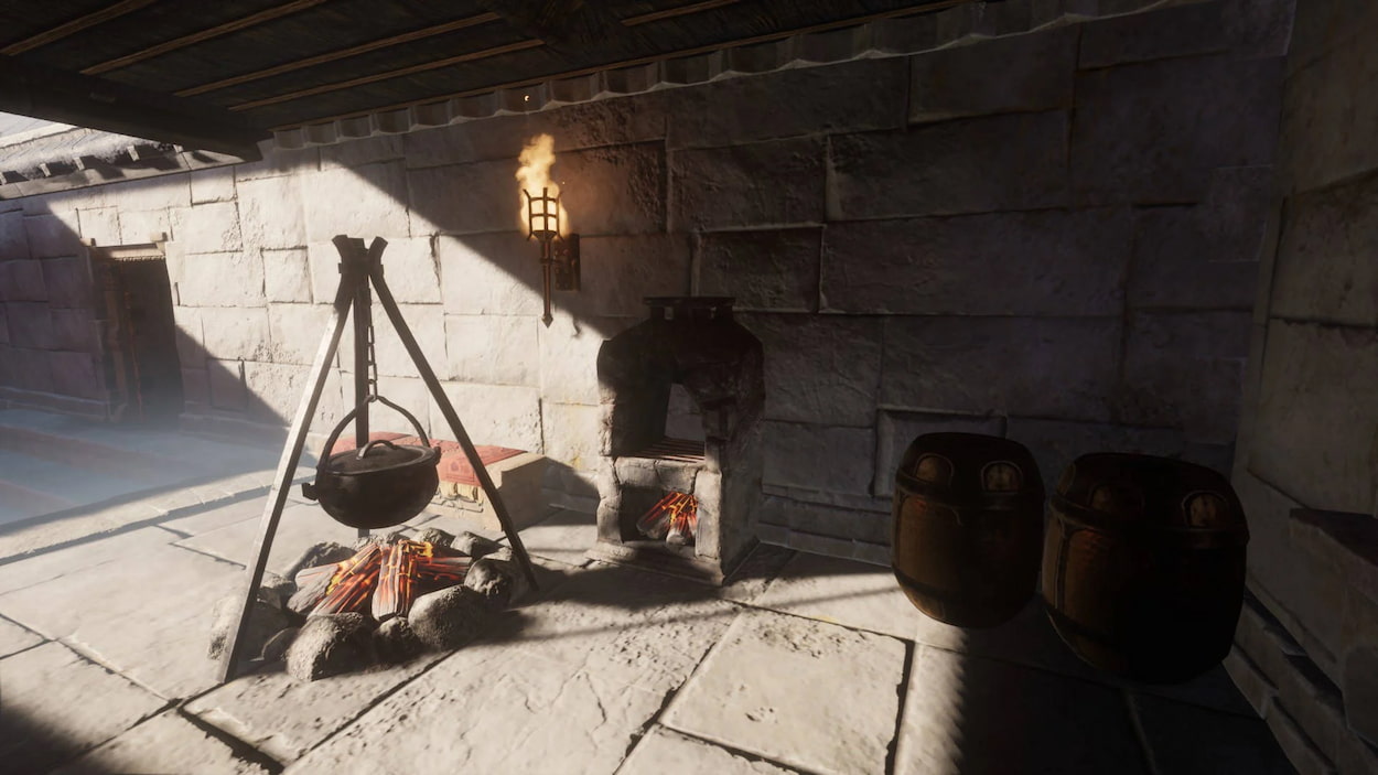 Image showing the Cooking Station in Enshrouded.
