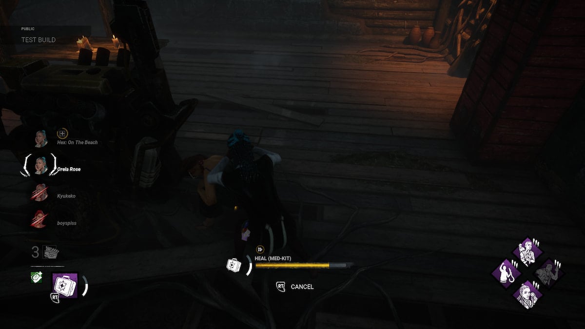 survivors healing each other in a dark room