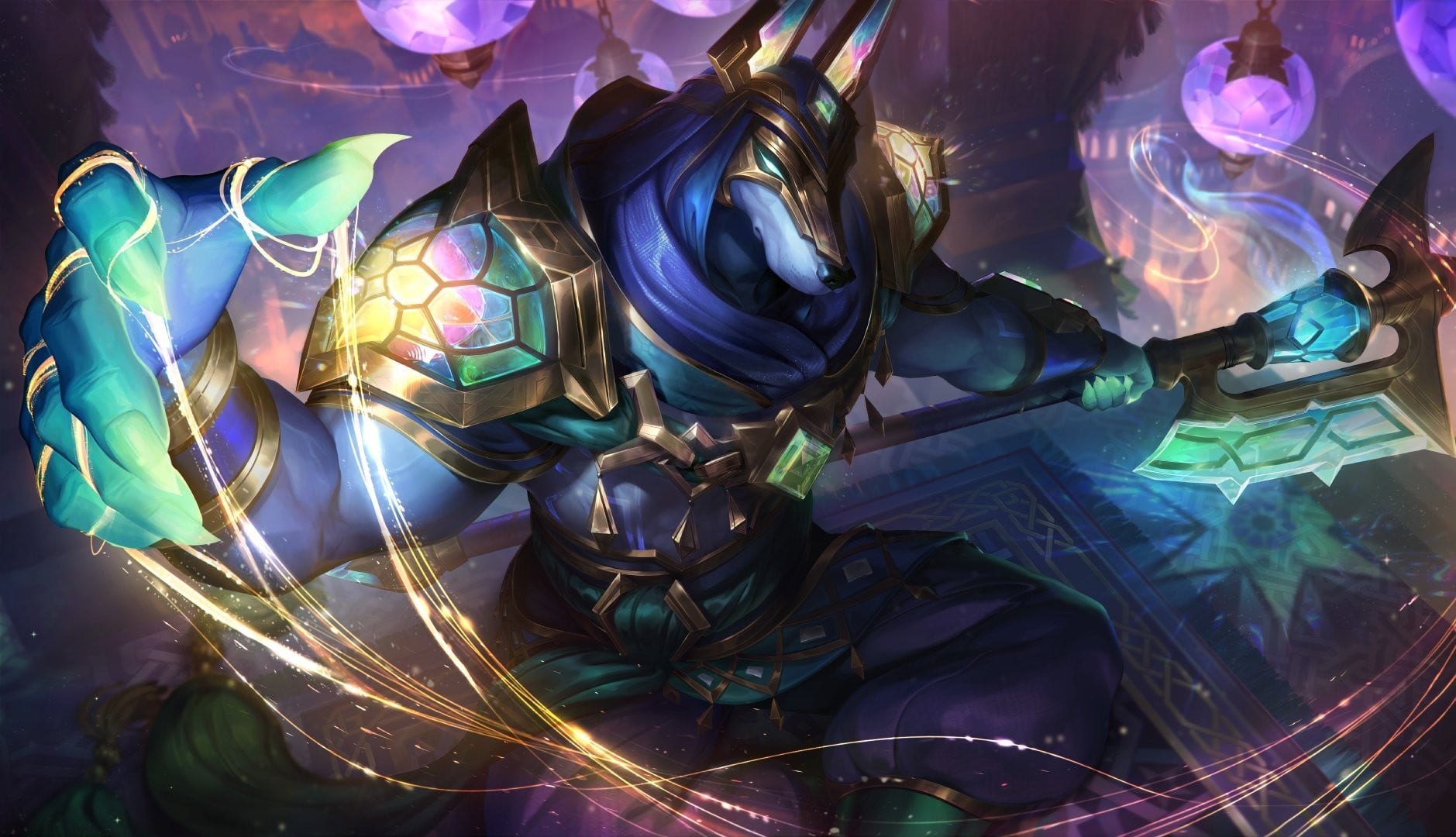 Picture showing the Fatebreaker Nasus skin in League of Legends.