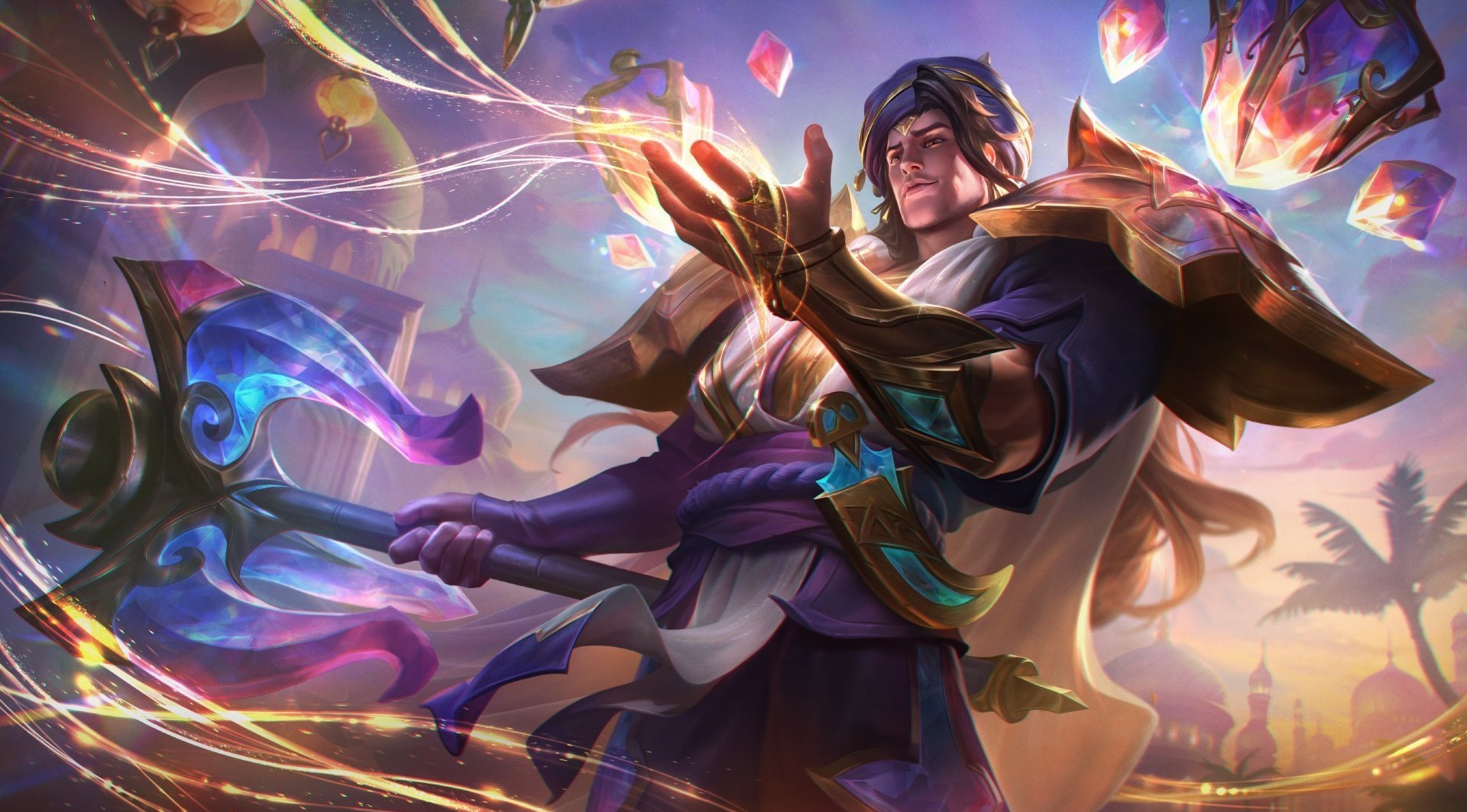 Picture showing the Fatebreaker Taric skin in League of Legends.