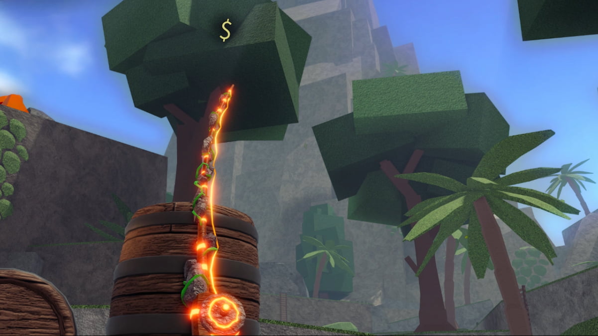 Picture showing the Blazebringer Rod in Fisch.