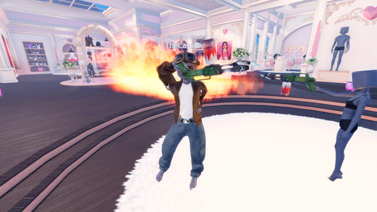 Picture showing the Flamethrower in Dress to Impress.