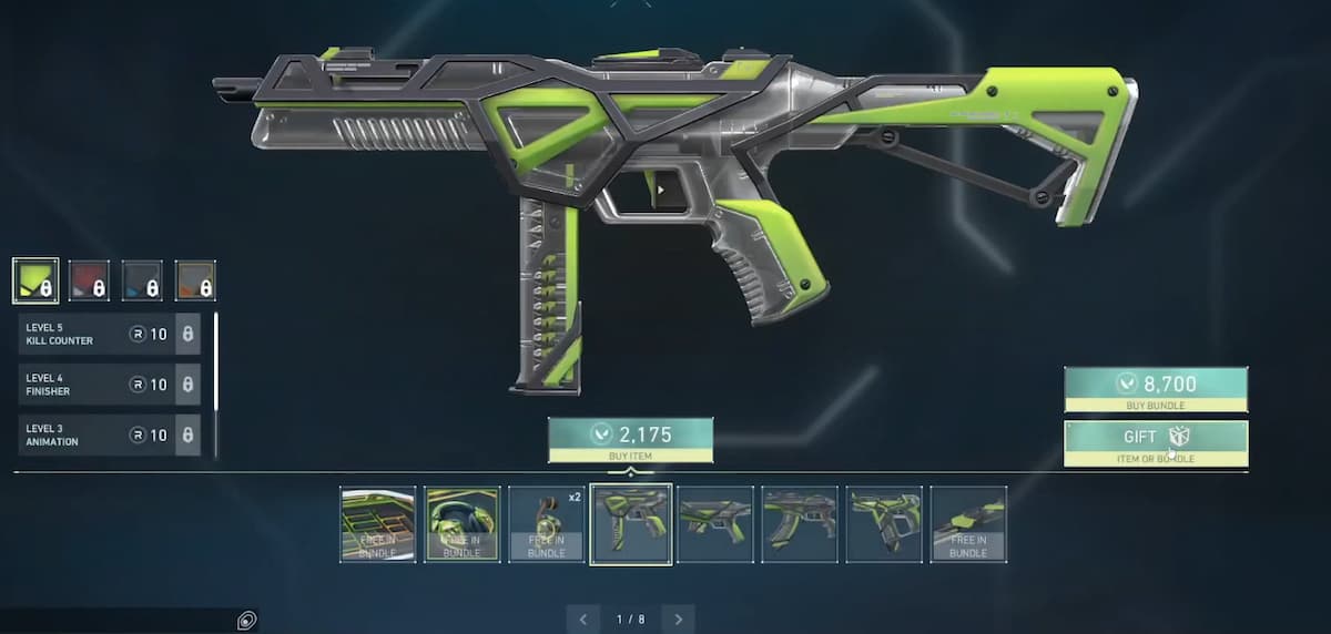 RGX Stinger with the new gifting feature in VALORANT