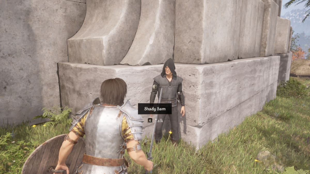 Picture showing Shady Sam in Oblivion Remastered.