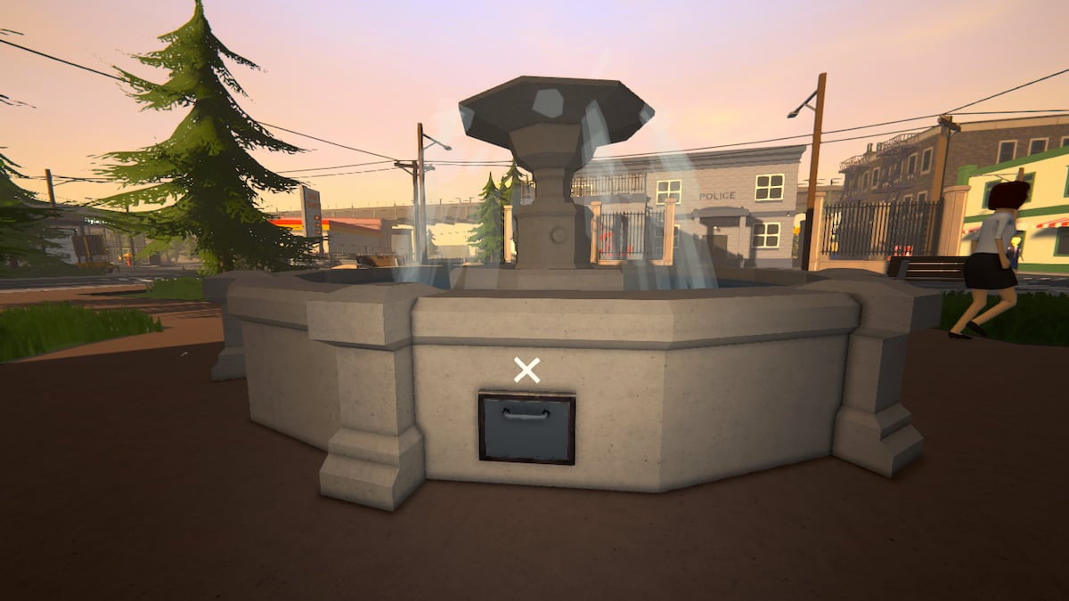 Picture showing the Fountain Dead Drop location in Schedule 1.