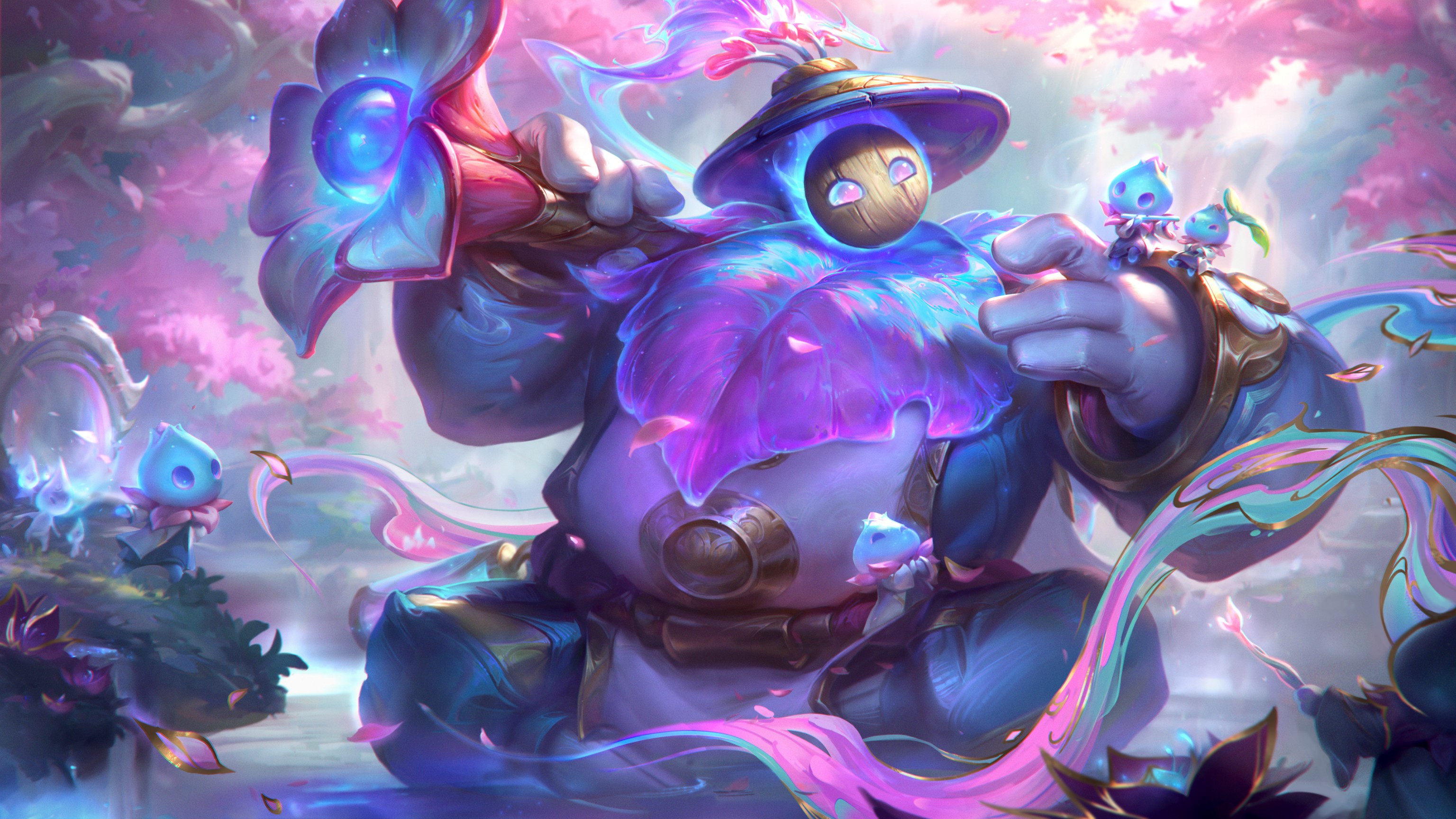Picture showing the Spirit Blossom Bard skin in League of Legends.