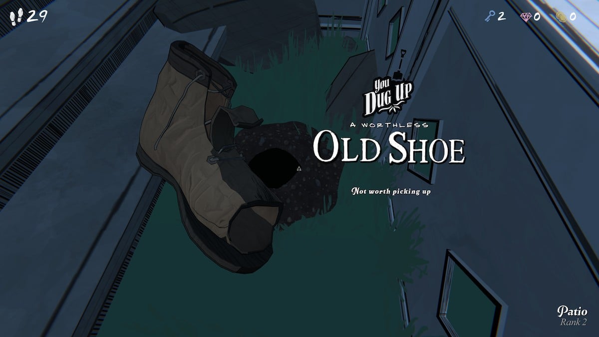 An old shoe in Blue Prince.