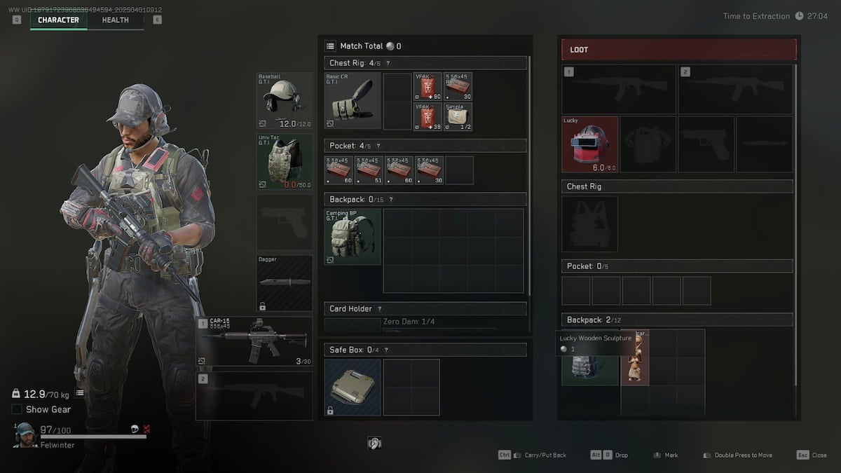 Lucky Wooden Statue in Delta Force