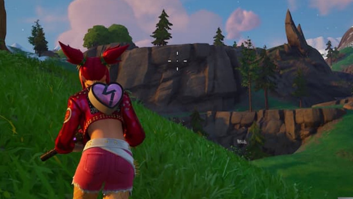 character in pink running with weapon