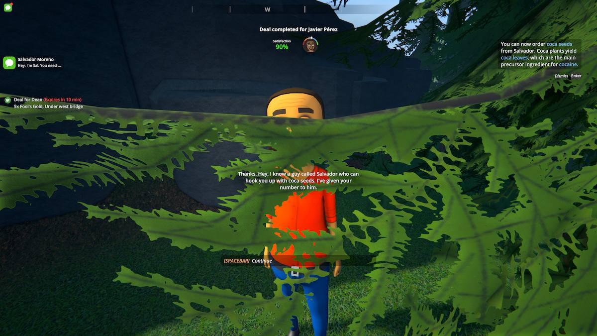 Unlocking Salvador in Schedule 1.