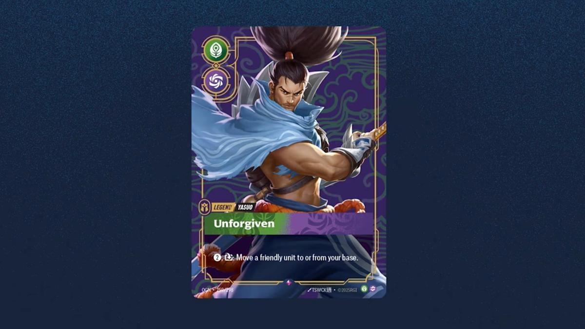 An image of the yasuo card in riftbound