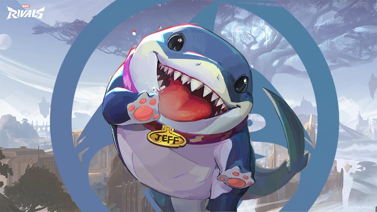 Picture showing Jeff the Land Shark in Marvel Rivals.
