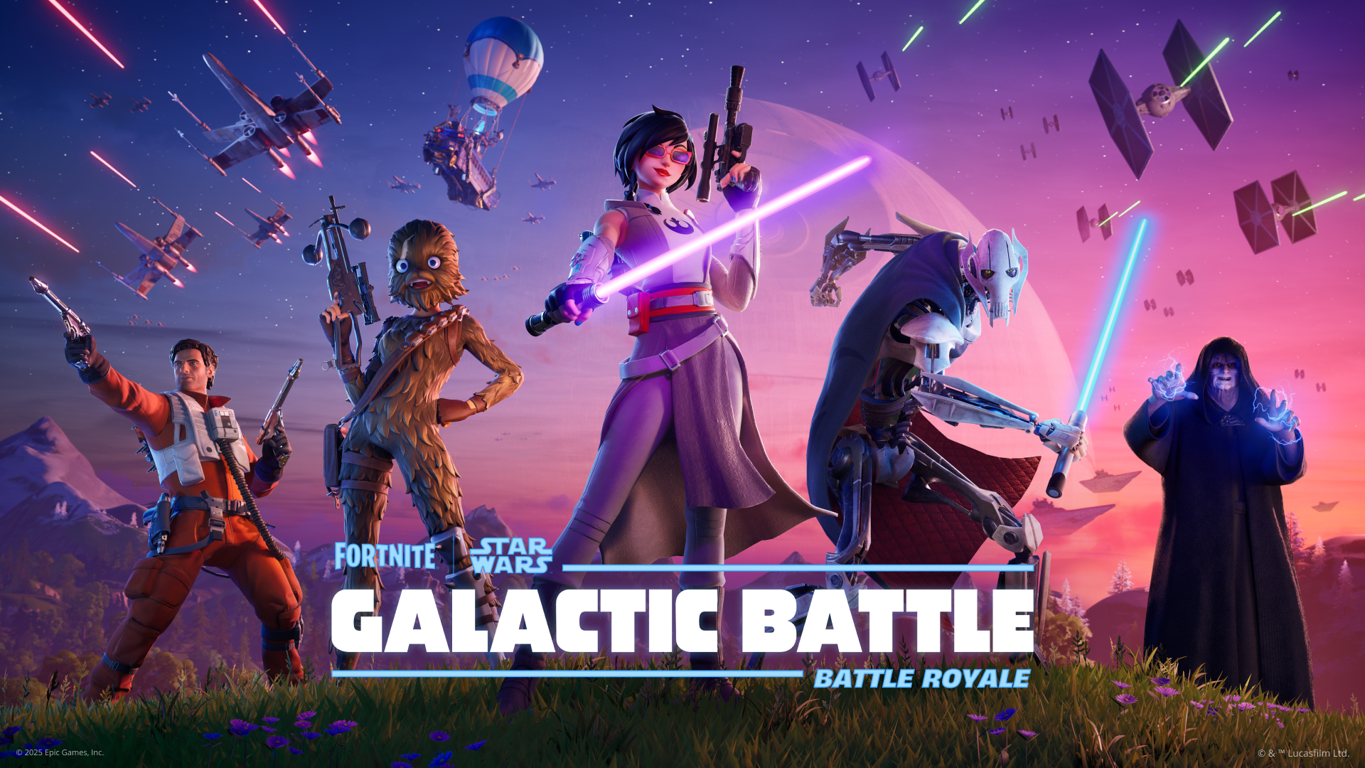 cover art for Fortnite: Galactic Battle season.