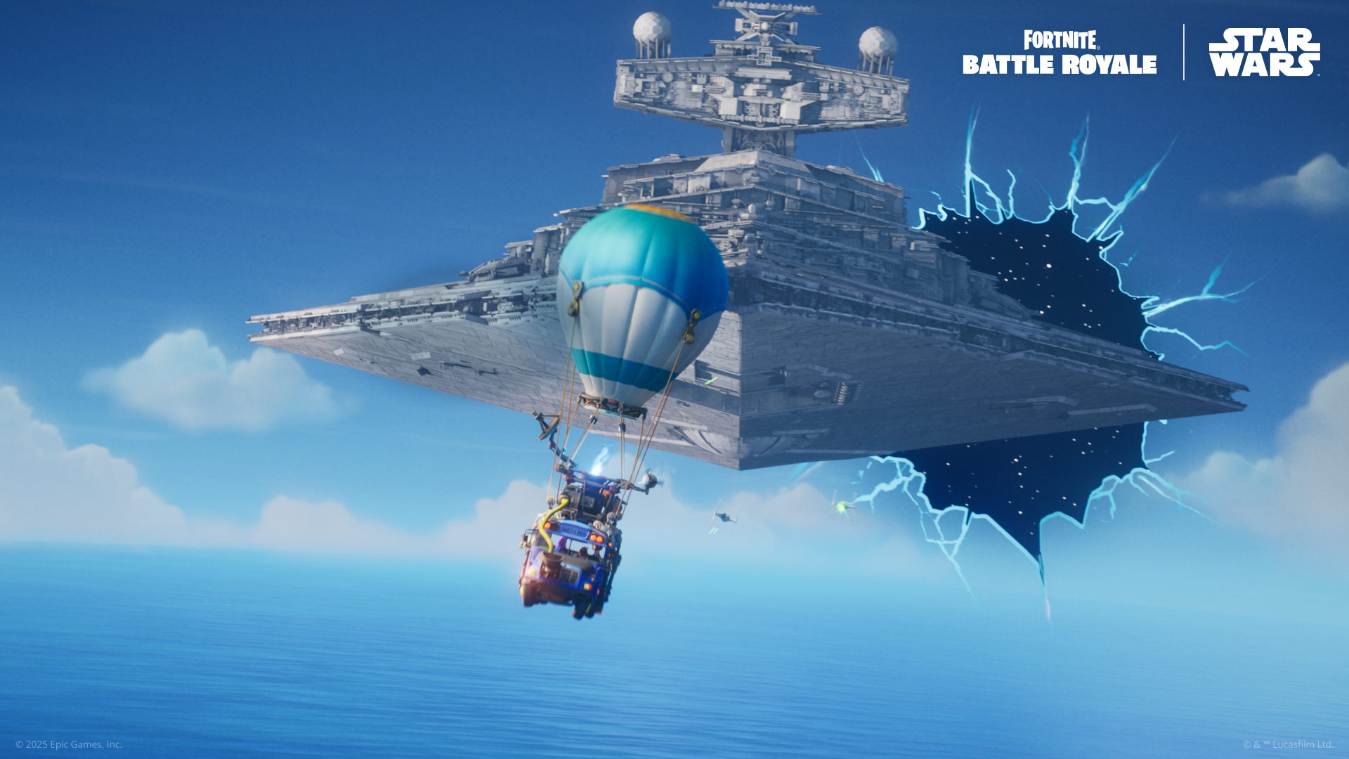 cover art for Fortnite Galactic Battle in chapter six, season three.