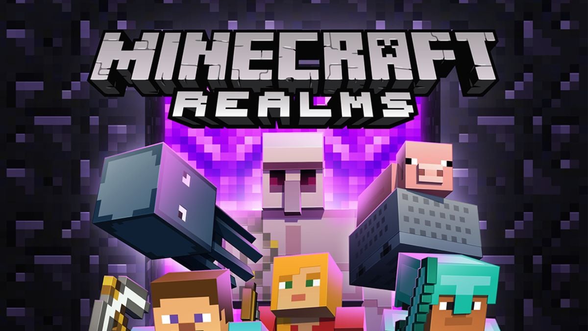 Minecraft Realms cover with several characters