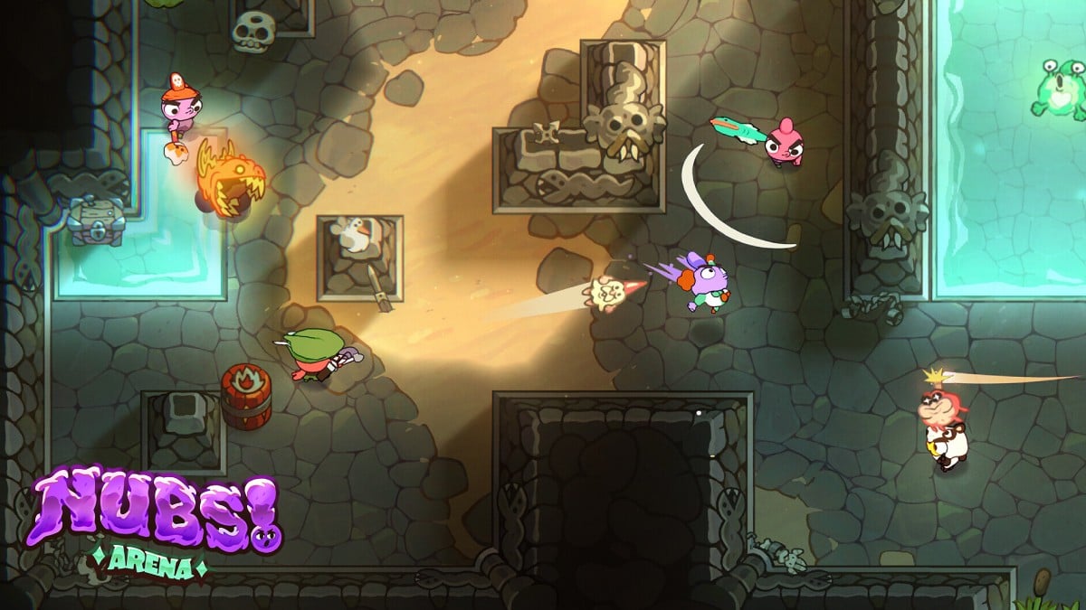 an image of some players playing Nubs! Arena multiplayer