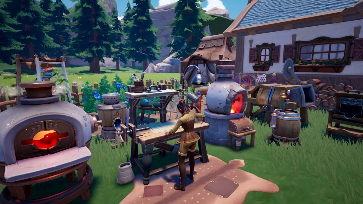 Press kit image of Palia Crafting outside