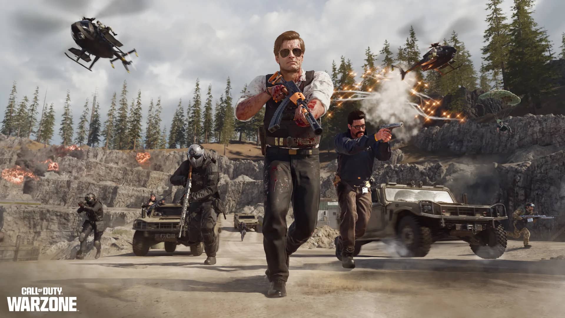 Adler and other operators in a Clash Mode match in Warzone.