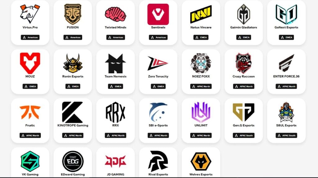 ALGS EWC 2025 teams
