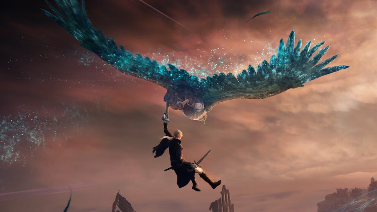 an image of a player flying in Elden Ring Nightreign