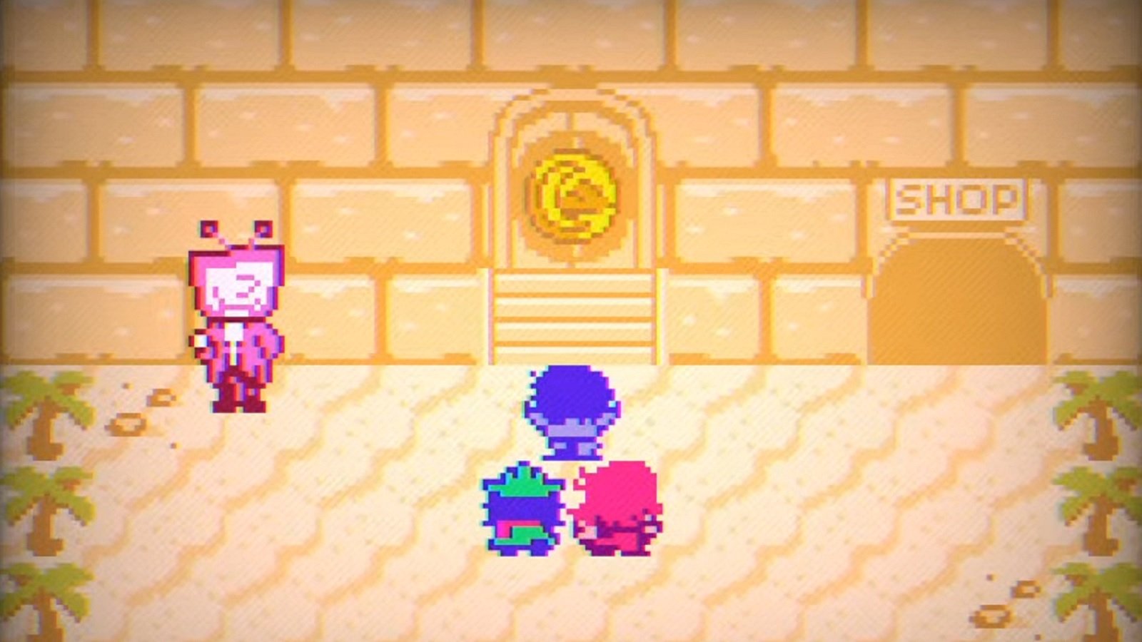 in-game screenshot featuring the Mooncloud Stone in DELTARUNE.