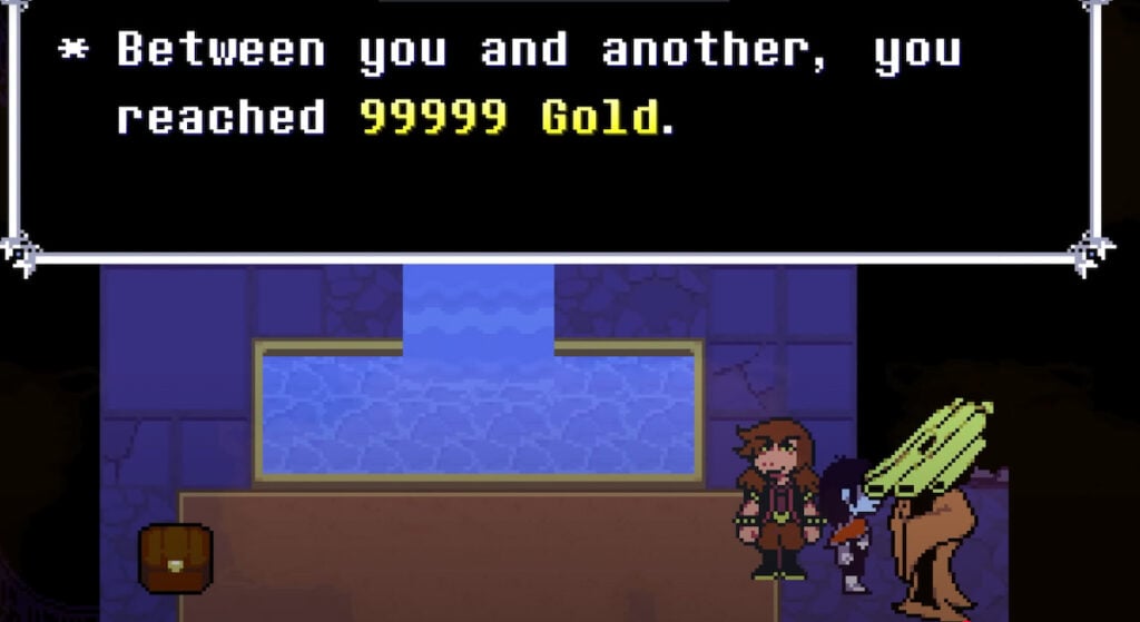 Image showing the waterfall room in Deltarune.