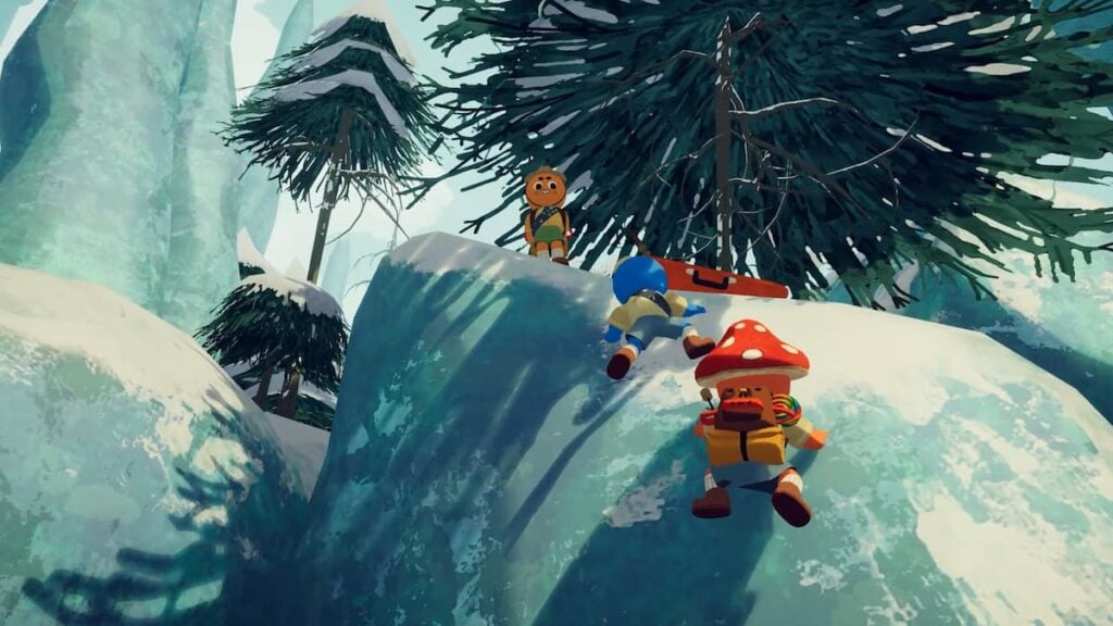 Picture showing players climbing in PEAK.