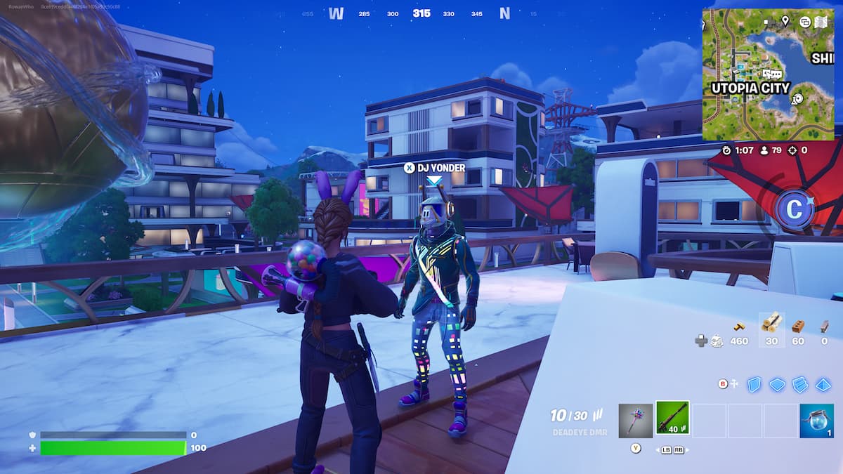 DJ yonder NPC in fortnite
