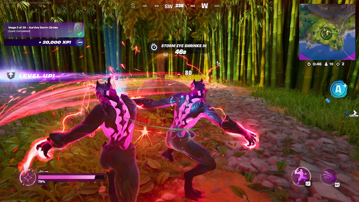 fighting as the storm beast in fortnite