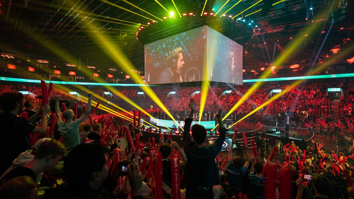 Picture showing during the 2022 League of Legends European Championship Series Summer Final at the Malmö Arena.