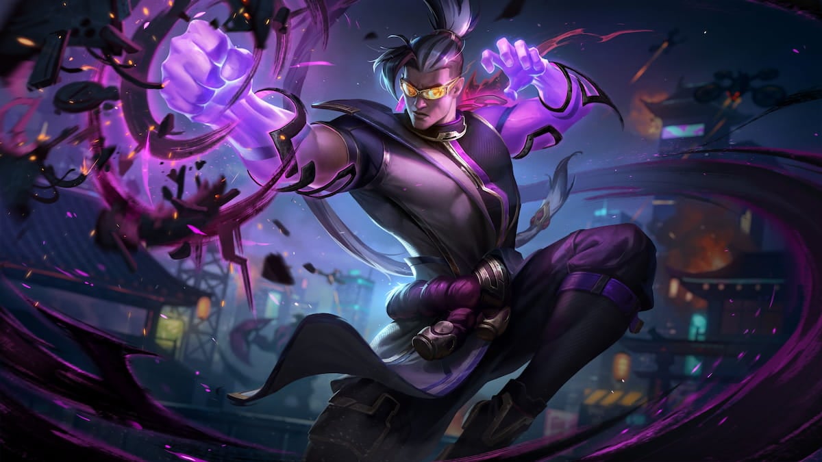 Picture showing Inkshadow Lee Sin skin in League of Legends.