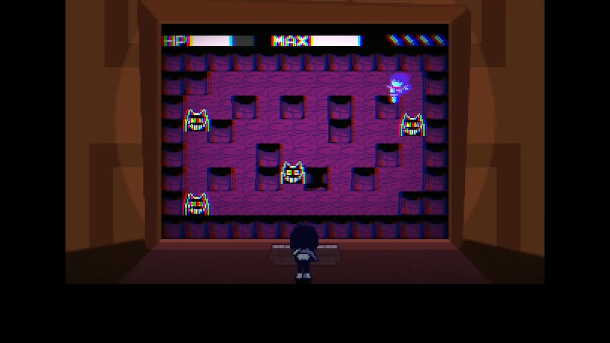 Picture showing the boss that players need to defeat to get Shadow Mantle armor in Deltarune Chapter 3.