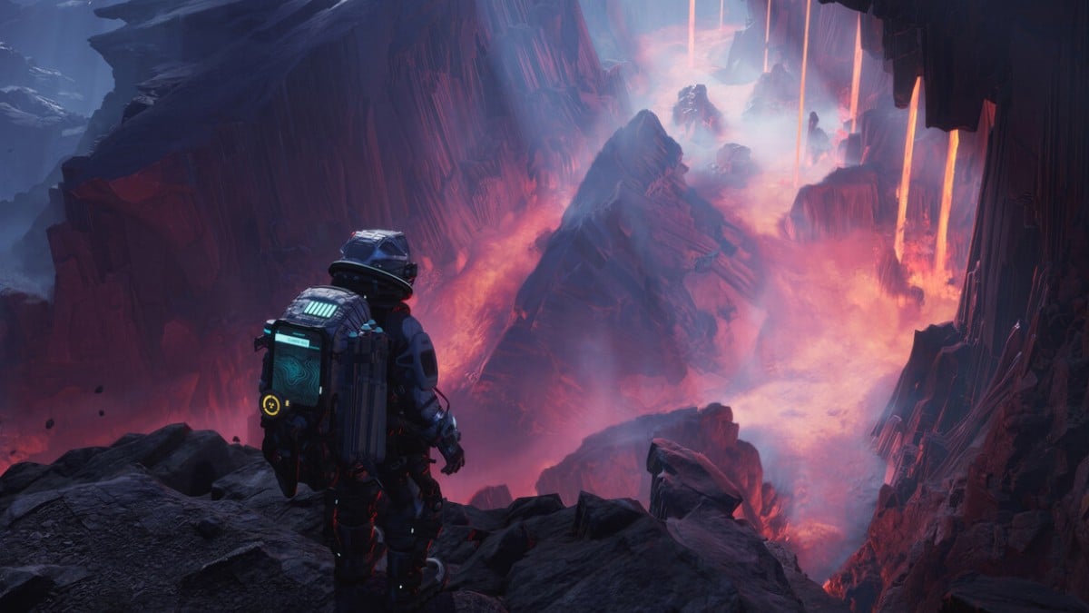 an image of a player at a height in The Alters