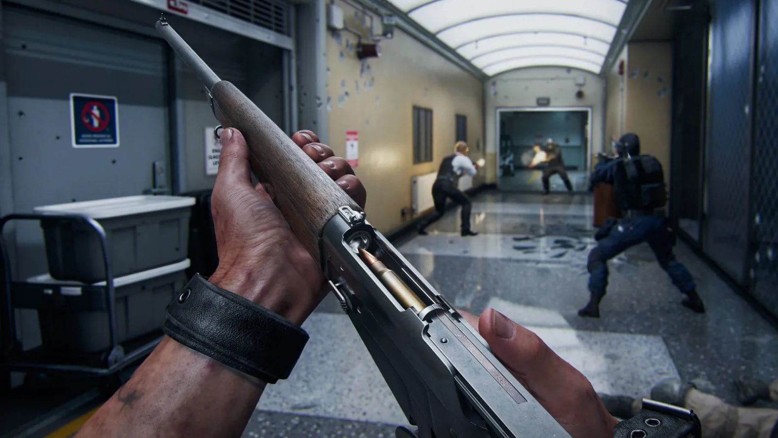 An operator using the Essex Model 07 marksman rifle in Black Ops 6.