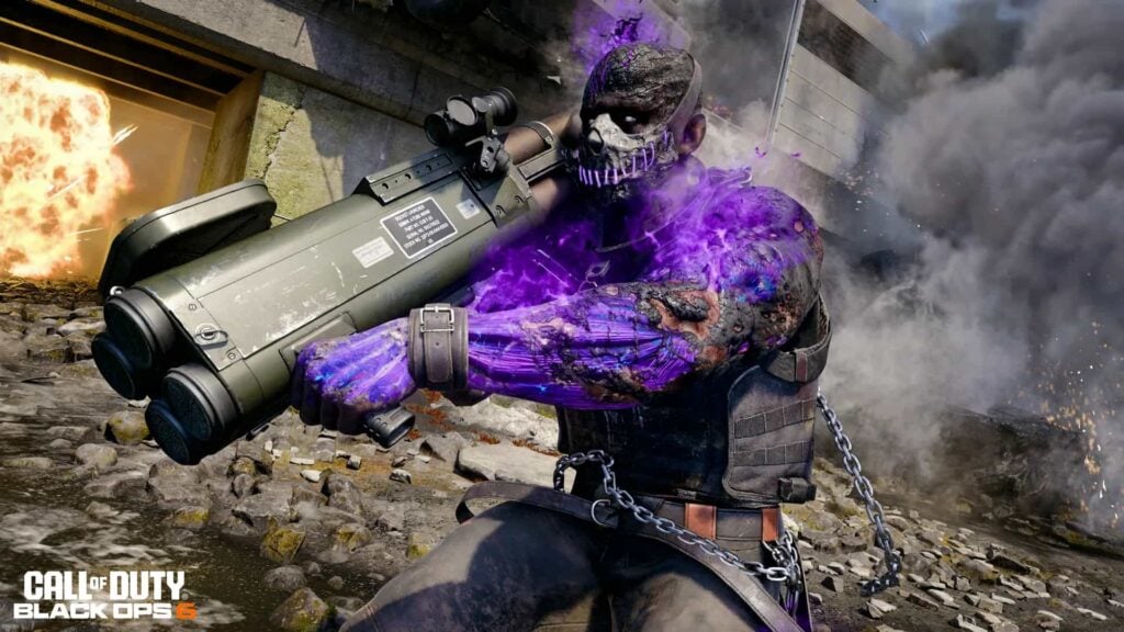 Stitch BlackCell operator skin holding the Grim Reaper scorestreak in Black Ops 6.
