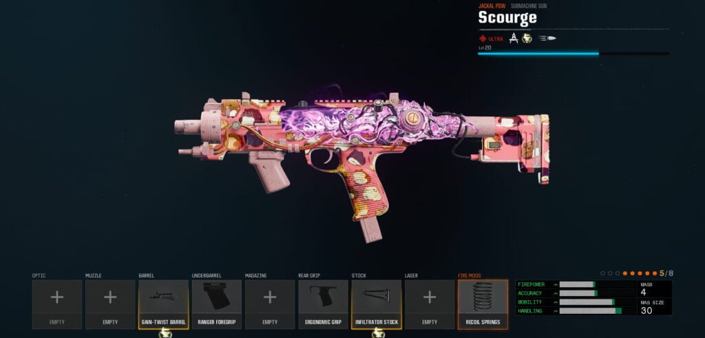 Jackal PDW build, one of the best ranked loadouts in Black Ops 6 season 4.