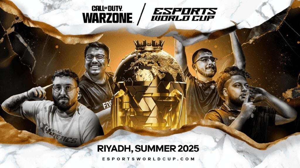 Top players featured in the Warzone Esports World Cup 2025 key image.