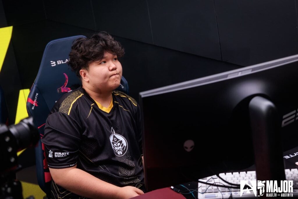 The Mongolz's mzinho looks sad after their loss to Team Vitality in the grand final of the CS2 Austin Major 2025.