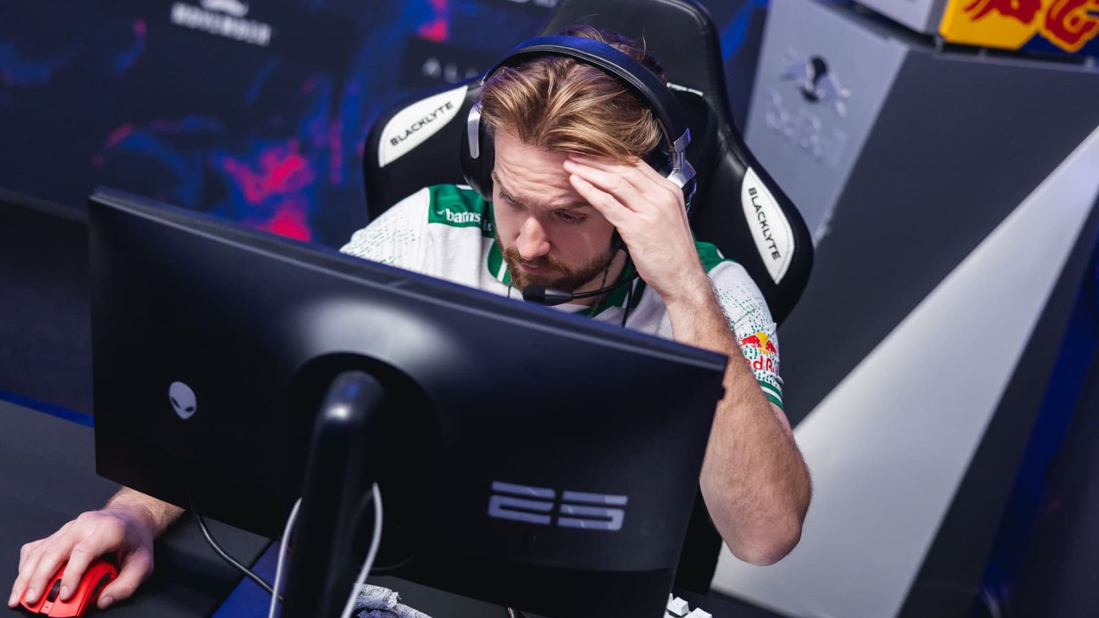 NiKo looks problematic after Team Falcons lost a round to MIBR in their elimination match at Austin Major 2025.