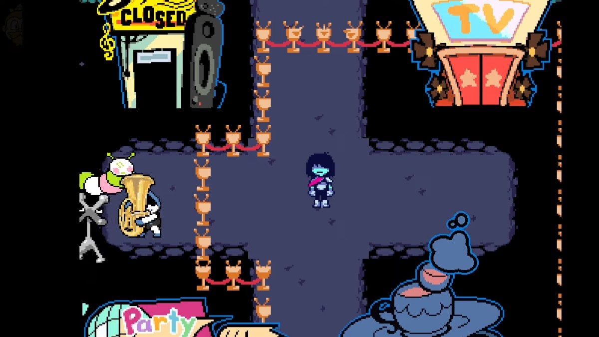 Deltarune Mike's Room TV building code and puzzle