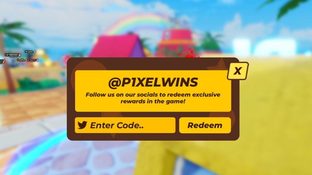 in-game screenshot featuring the text box for redeeming codes in Jump Stars.