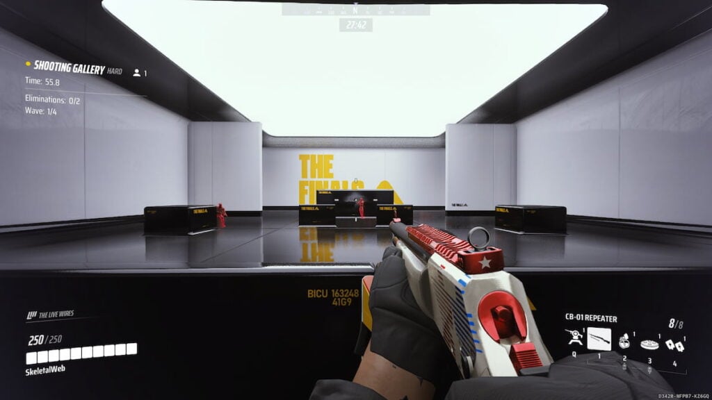 Practice range challenge in THE FINALS