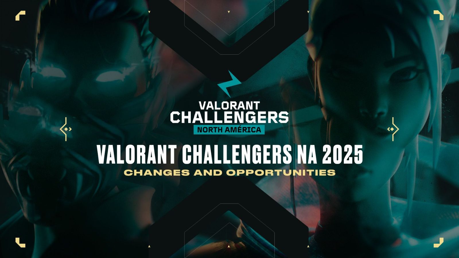 Yoru and Jett in VALORANT North America Challengers 2025 key image.