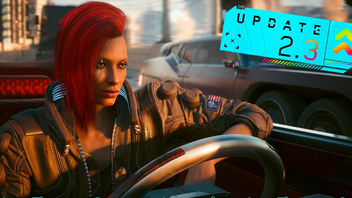 official Cyberpunk 2077 update 2.3 patch notes cover