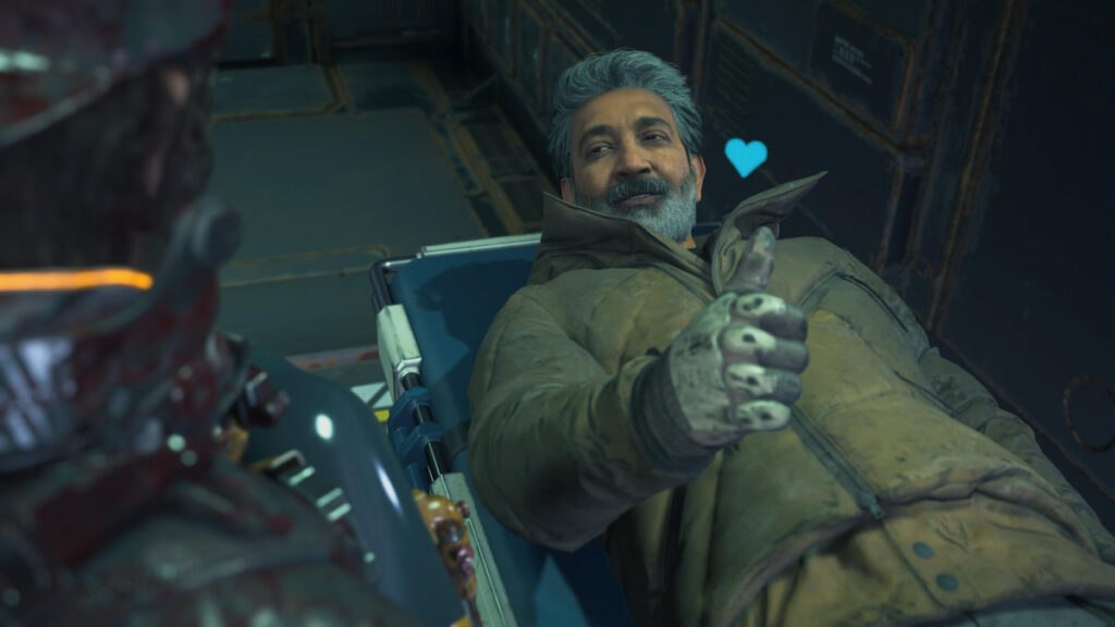 Picture showing Indian director S. S. Rajamouli in Death Stranding 2.